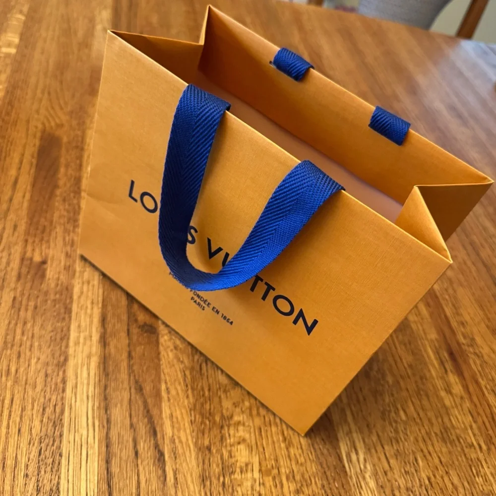 LOUIS VUITTON small paper gift bag with handles